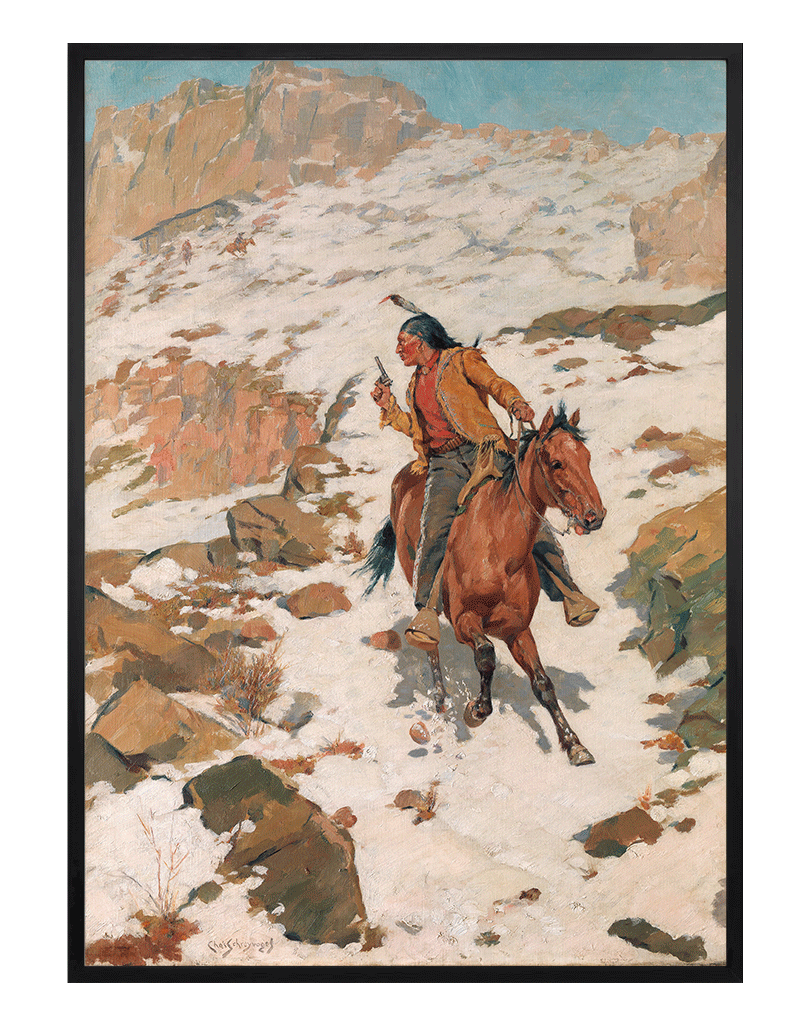 In Hot Pursuit, Charles Schreyvogel